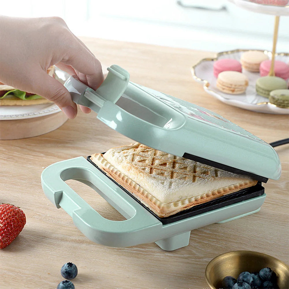Dual-Plate Sandwich Press with Nonstick Coating and Locking Handle All Vera Mart