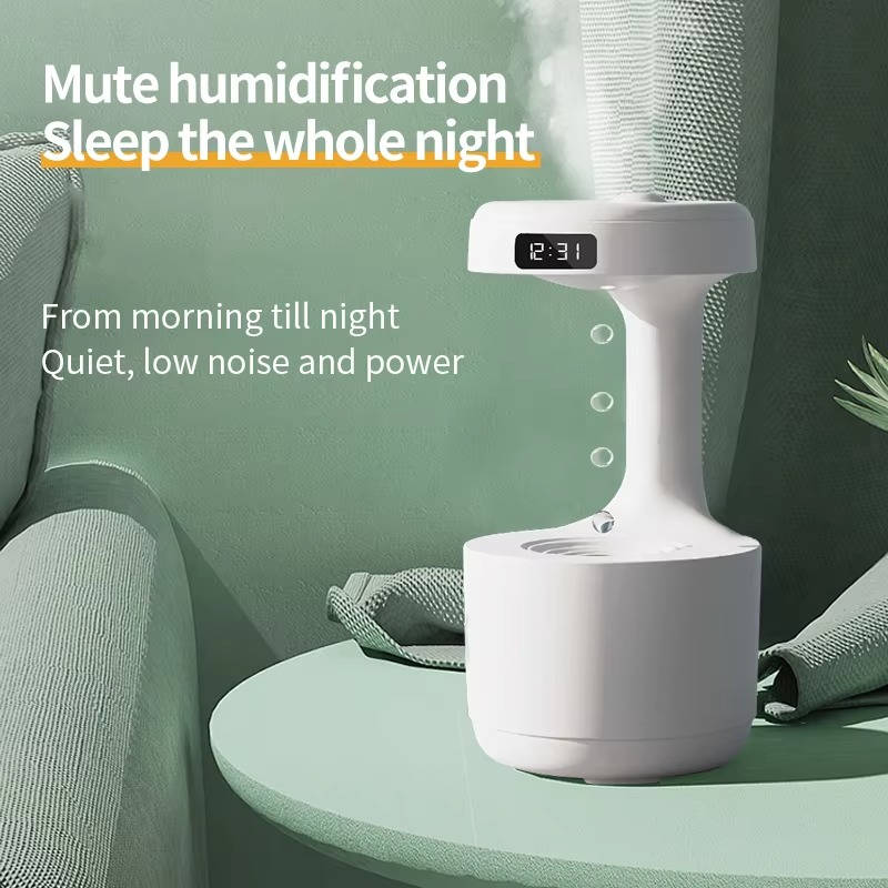 Compact Ultrasonic Humidifier with UV Filtration and Adjustable Mist, 27oz Tank All Vera Mart