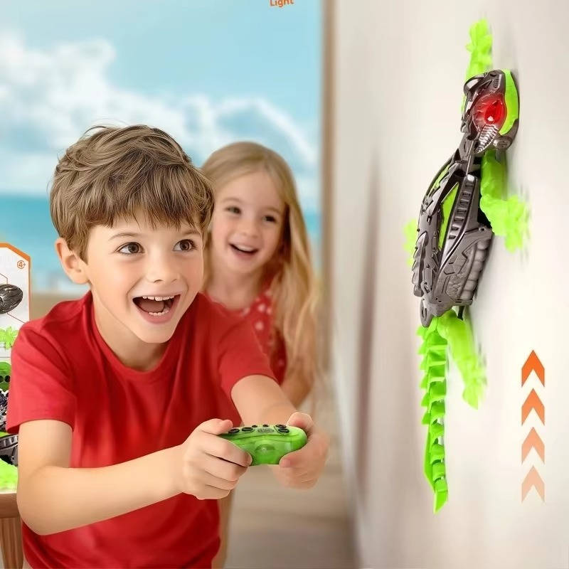 Remote Control Climbing Lizard Toy with LED Eyes and 25ft Range All Vera Mart