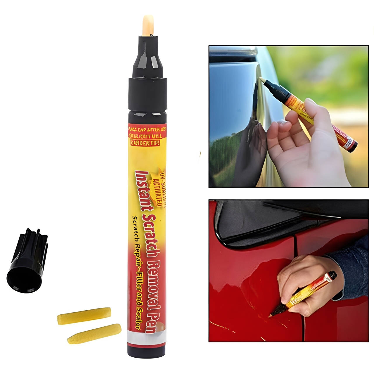 Car Scratch Repair Pen with Clear Formula and Precision Tip All Vera Mart