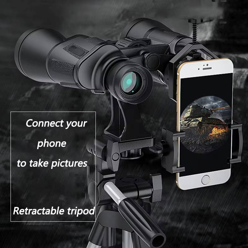 20X Magnification Binoculars with BAK4 Prism and Phone Adapter, IPX4 Waterproof All Vera Mart