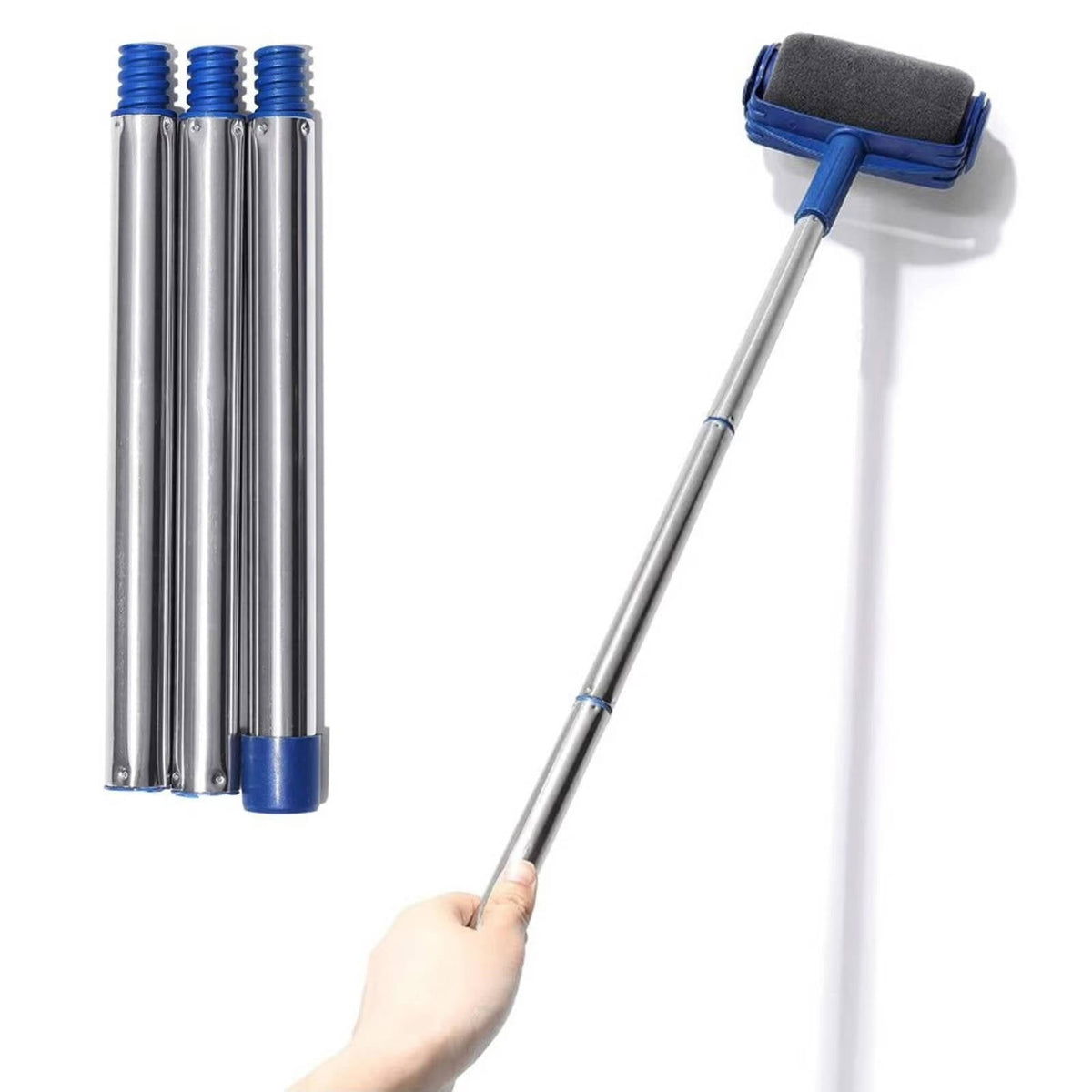 Wall Paint Roller System with Corner Brush and Sponge Applicator All Vera Mart