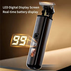 Cordless Hair Clippers with LED Battery Display and Manganese Steel Blade, 60 Minute Runtime All Vera Mart