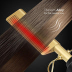 Titanium Alloy Hot Comb with Ceramic Heat and Adjustable Temperature, 60 Second Heat Up All Vera Mart