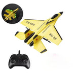 Beginner RC Trainer Plane with 3-Axis Gyroscope and LED Lights, Dual Rear Motors All Vera Mart
