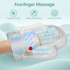Hand Compression Massager Glove with Heat and Touch Controls All Vera Mart
