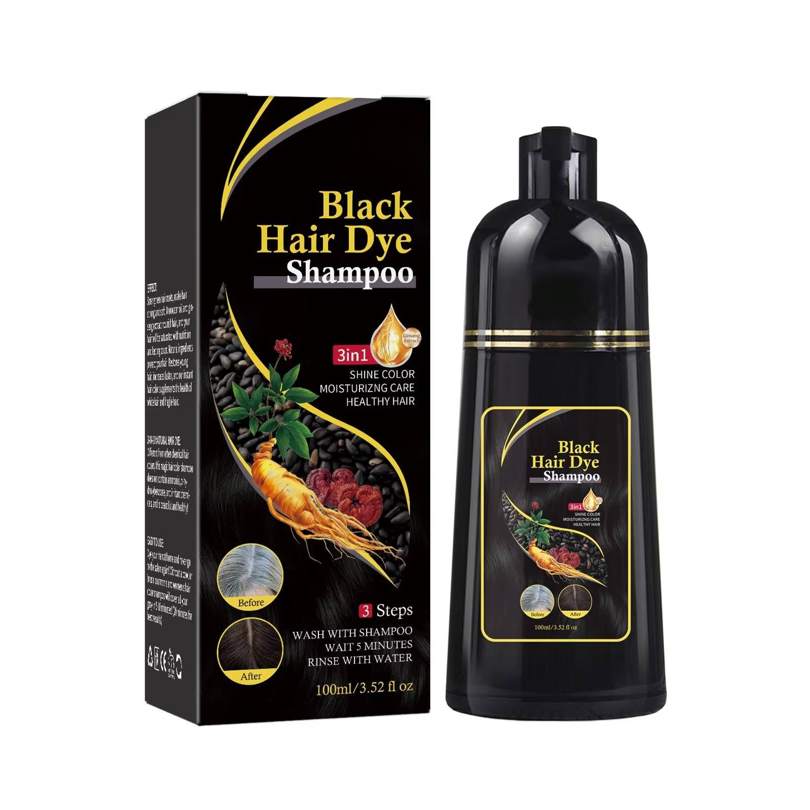Gray Root Cover Shampoo with Plant Extracts and 10-Minute Application All Vera Mart
