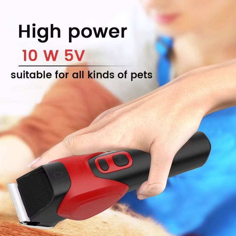 Quiet Dog Clipper with Titanium Ceramic Blades and 120-Minute Battery Life All Vera Mart