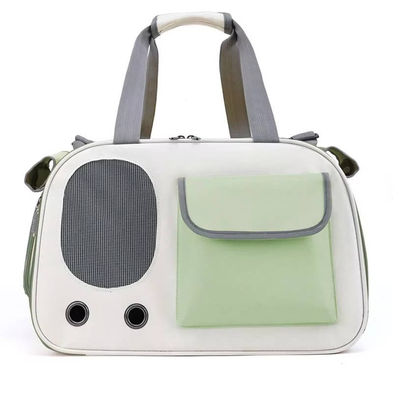 Pet Carrier with Dual Top and Side Openings and Mesh Ventilation, Foldable All Vera Mart