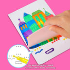 Squeegee Painting Kit for Kids with Watercolor Pens and Stickers, 20 Sheets All Vera Mart