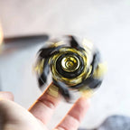 Zinc Alloy Fidget Spinner with Expandable Wings and Reflective Finish All Vera Mart