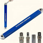 Extension Wrench 15.4 Inch with Chain Drive and Three Socket Adapters, 53 ft-lb All Vera Mart