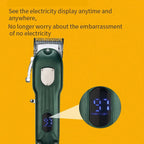 Rechargeable Pet Grooming Clipper with Carbon Steel Blades and LCD Battery Display All Vera Mart