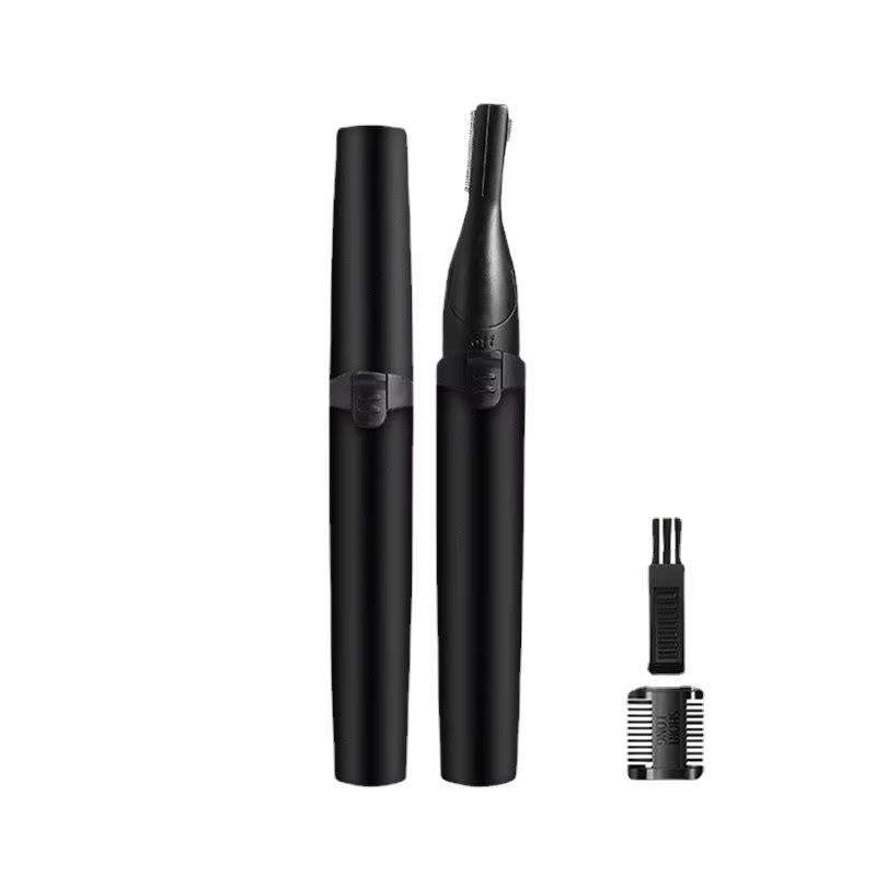 Electric Eyebrow Trimmer with Dual Cutting Heads and 20-Degree Rotation, Cordless Battery Powered All Vera Mart