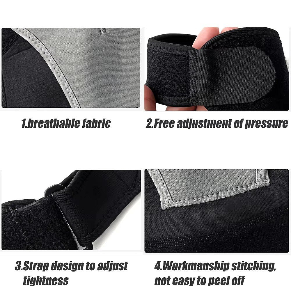 Adjustable Shoulder Compression Brace with Dual Straps and Ice Pack Pocket All Vera Mart