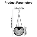 Solar Hanging Lantern with Automatic Light Sensing and 14-Hour Runtime for Outdoor Spaces All Vera Mart