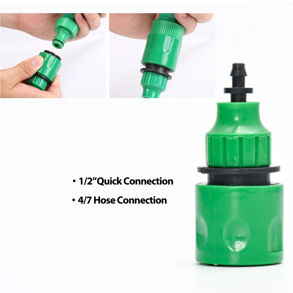 Automatic Drip Irrigation System with Adjustable Timer and Pressure Regulation All Vera Mart