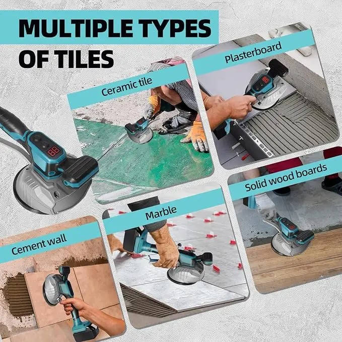 Tile Vibration Leveler with 8-Speed Control and 110lb Suction Cup All Vera Mart