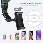 Rearview Mirror Phone Mount with 360 Degree Rotation and One Hand Release All Vera Mart