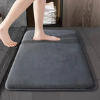 Absorbent Bath Mat with Memory Foam Cushioning and Nonslip Backing, 40x60cm All Vera Mart