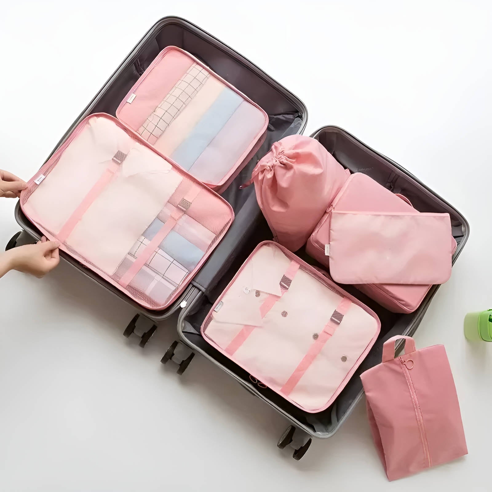 Packing Cubes Set with Mesh Panels and Compression Design, 7-Piece Travel Organizer All Vera Mart