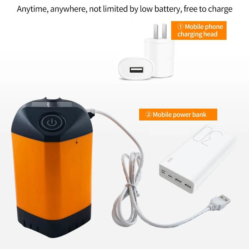 Outdoor Shower Pump with Digital Temperature Display and 90-Minute Battery All Vera Mart