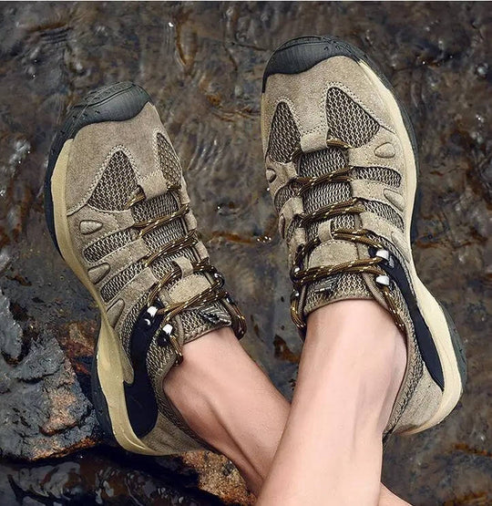 Women's Hiking Shoes with Waterproof Outer Layer and Cushioned Midsole, Breathable Tread All Vera Mart