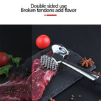 Dual-Surface Meat Tenderizer with 34 Raised Points and Textured Grip All Vera Mart