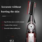 Electric Eyebrow Trimmer with Dual Cutting Heads and 20-Degree Rotation, Cordless Battery Powered All Vera Mart