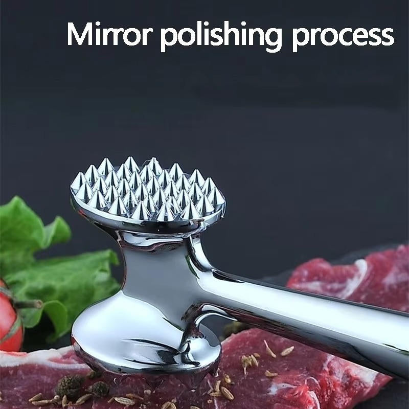 Dual-Surface Meat Tenderizer with 34 Raised Points and Textured Grip All Vera Mart