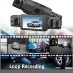 Dash Cam with Four-Camera Surround and Night Vision, WiFi App Control All Vera Mart