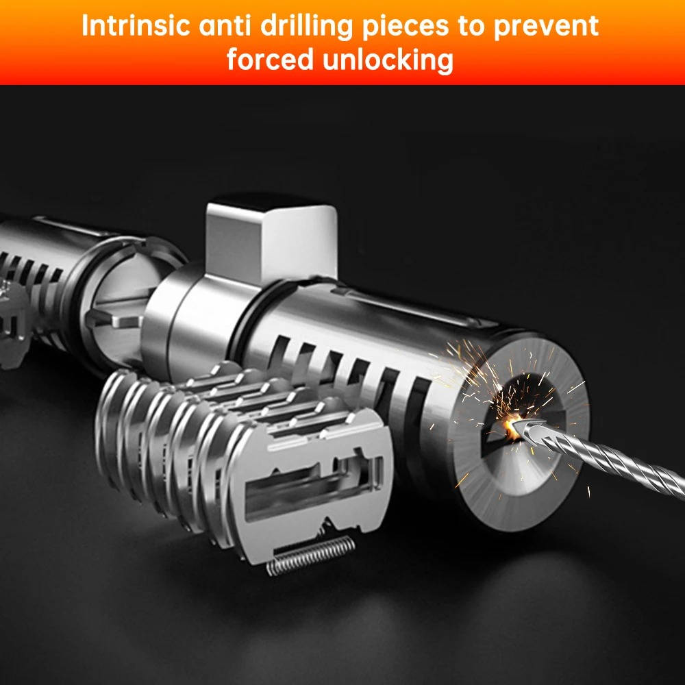 Brake Disc Lock with 120dB Motion Alarm and Reminder Cable All Vera Mart