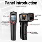 Infrared Thermometer with Laser Targeting and Backlit Display All Vera Mart