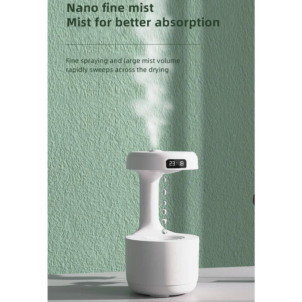 Compact Ultrasonic Humidifier with UV Filtration and Adjustable Mist, 27oz Tank All Vera Mart