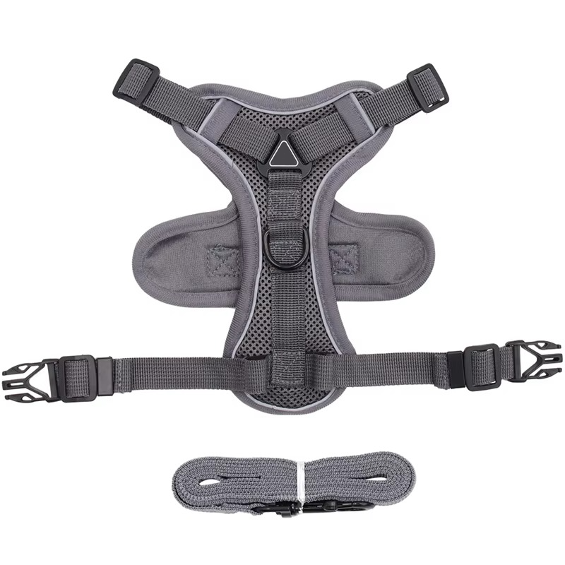 Cat Vest Harness with Reflective Strips and 1.5M Leash All Vera Mart