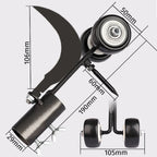 Manual Weed Roller with Adjustable Height Handle for Crevices All Vera Mart
