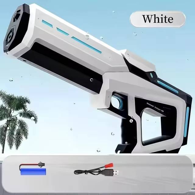 Motorized Water Gun with 500mAh Battery and 8-10 Meter Range, 300ml Tank All Vera Mart