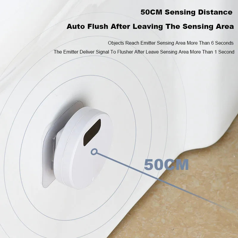 Motion Sensor Toilet Flusher with Rechargeable Battery and Hand Wave Detection All Vera Mart