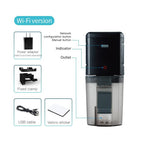 Smart Fish Feeder with App Control and Voice Commands, WiFi Enabled All Vera Mart
