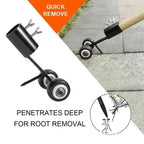 Manual Weed Roller with Adjustable Height Handle for Crevices All Vera Mart