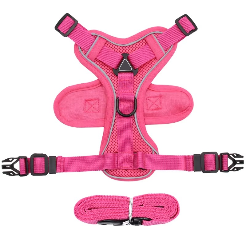Cat Vest Harness with Reflective Strips and 1.5M Leash All Vera Mart