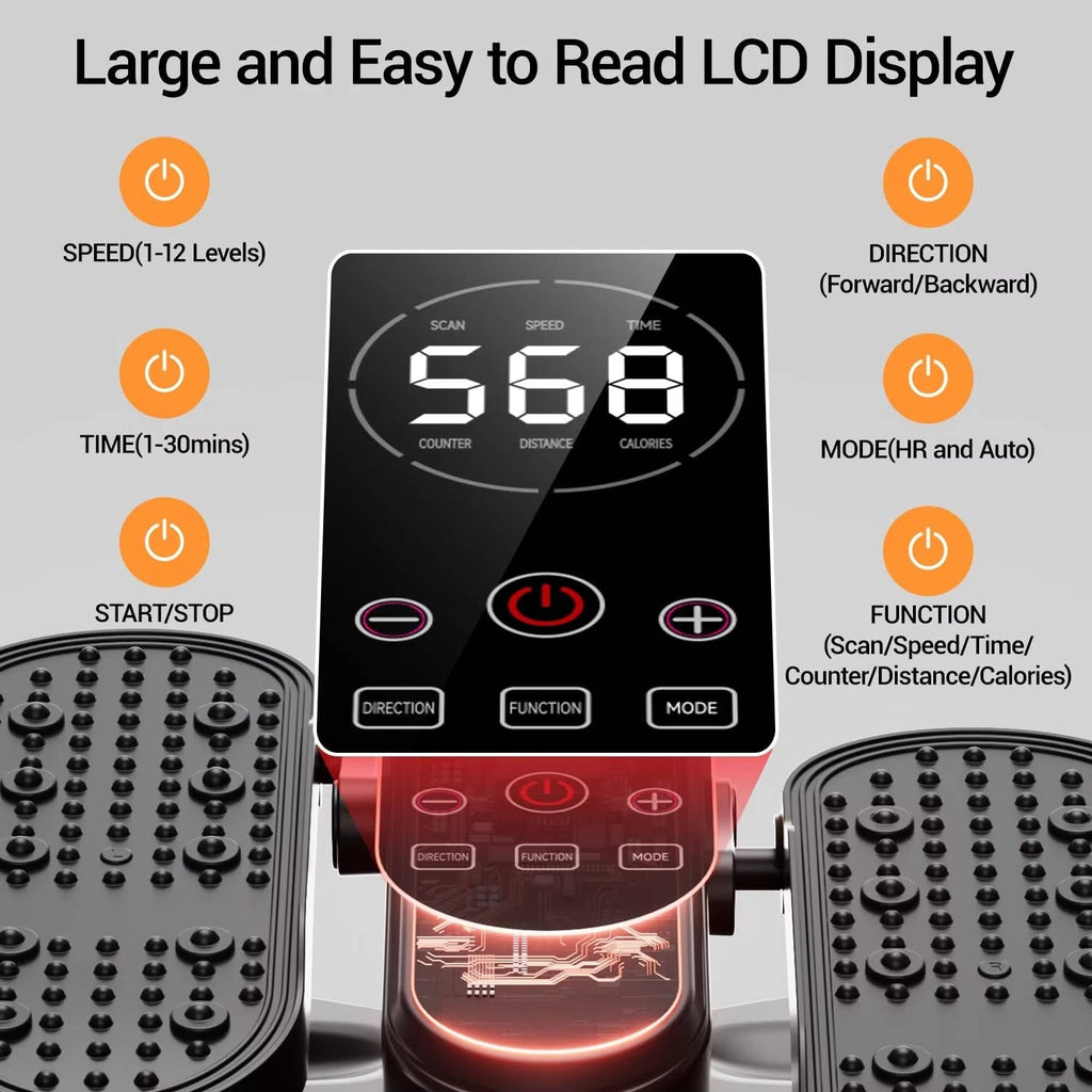 Electric Leg Exerciser with 12 Speed Levels and Remote Control for Under Desk Use All Vera Mart