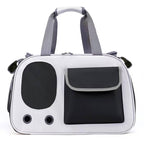 Pet Carrier with Dual Top and Side Openings and Mesh Ventilation, Foldable All Vera Mart