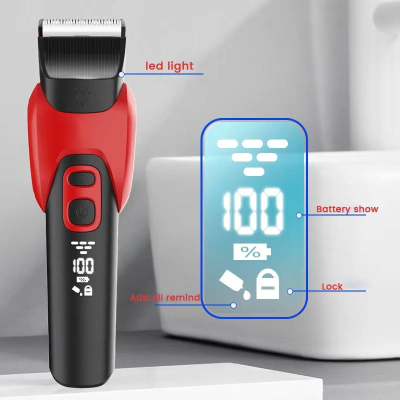 Quiet Dog Clipper with Titanium Ceramic Blades and 120-Minute Battery Life All Vera Mart