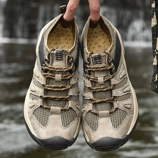 Women's Hiking Shoes with Waterproof Outer Layer and Cushioned Midsole, Breathable Tread All Vera Mart