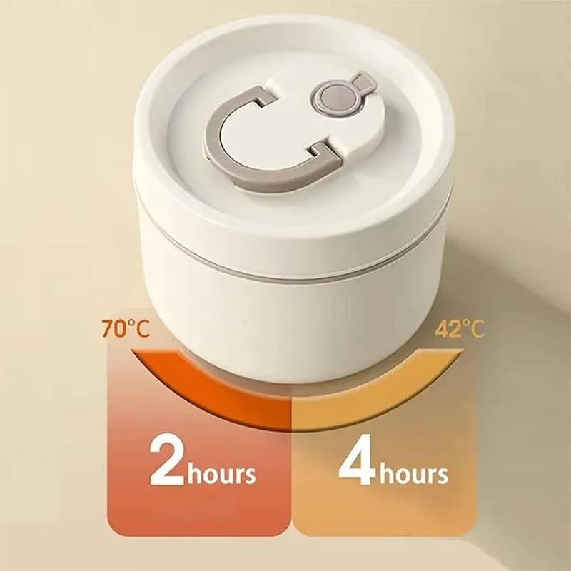 Insulated Food Container Set with Three Steel Containers and Padded Carry Bag All Vera Mart