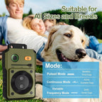 Ultrasonic Bark Deterrent with Automatic Detection and 3 Frequency Modes, 50ft Range All Vera Mart