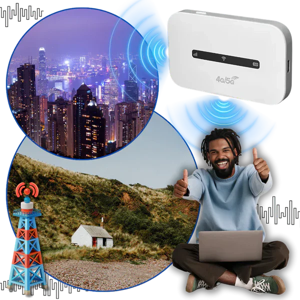 Portable 4G LTE Hotspot with 10-Device Connection and 150 Mbps Speed All Vera Mart