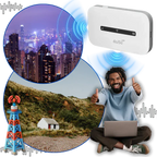 Portable 4G LTE Hotspot with 10-Device Connection and 150 Mbps Speed All Vera Mart