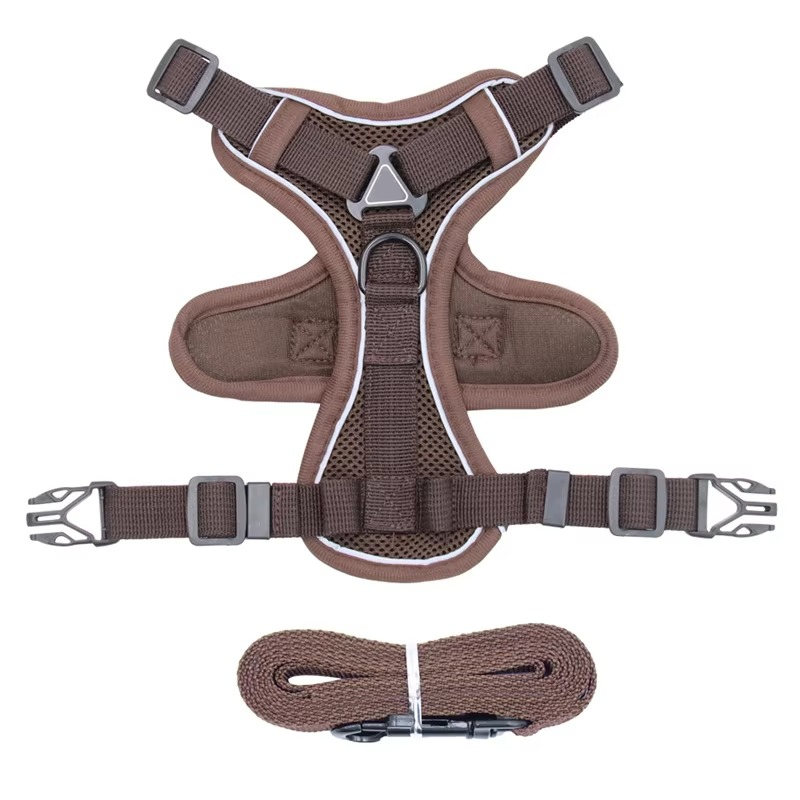 Cat Vest Harness with Reflective Strips and 1.5M Leash All Vera Mart